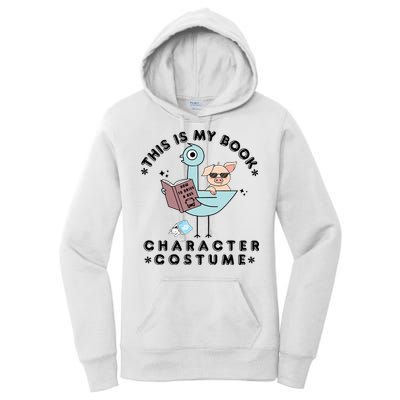 This Is My Book Character Costume Pigeon Reading Women's Pullover Hoodie