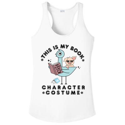This Is My Book Character Costume Pigeon Reading Ladies PosiCharge Competitor Racerback Tank