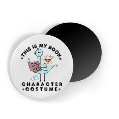 This Is My Book Character Costume Pigeon Reading Magnet