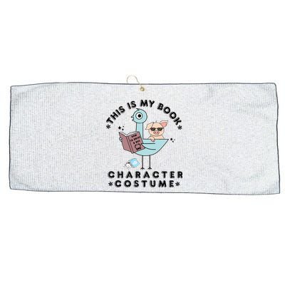 This Is My Book Character Costume Pigeon Reading Large Microfiber Waffle Golf Towel