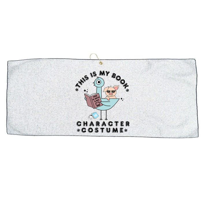 This Is My Book Character Costume Pigeon Reading Large Microfiber Waffle Golf Towel