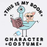 This Is My Book Character Costume Pigeon Reading Cooling Performance Long Sleeve Crew