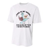 This Is My Book Character Costume Pigeon Reading Youth Performance Sprint T-Shirt
