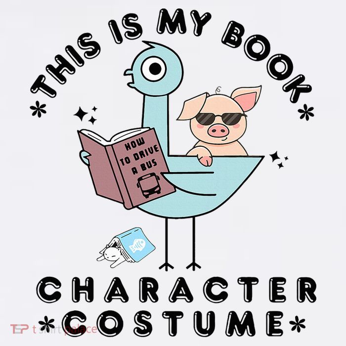 This Is My Book Character Costume Pigeon Reading Baby Bodysuit