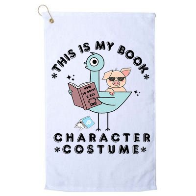 This Is My Book Character Costume Pigeon Reading Golf Towel