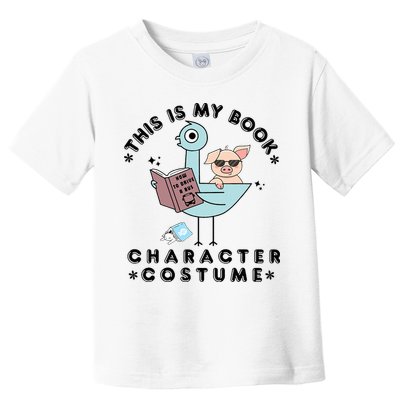 This Is My Book Character Costume Pigeon Reading Toddler T-Shirt