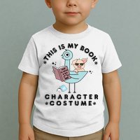 This Is My Book Character Costume Pigeon Reading Toddler T-Shirt