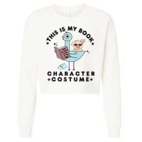 This Is My Book Character Costume Pigeon Reading Cropped Pullover Crew
