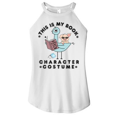 This Is My Book Character Costume Pigeon Reading Women's Perfect Tri Rocker Tank