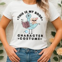 This Is My Book Character Costume Pigeon Reading Womens T-Shirt