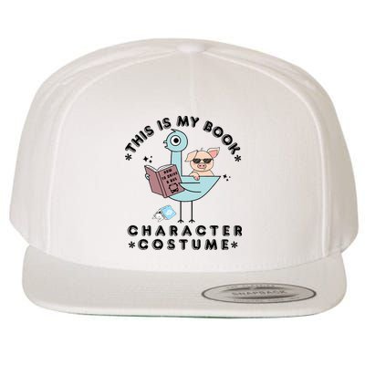 This Is My Book Character Costume Pigeon Reading Wool Snapback Cap