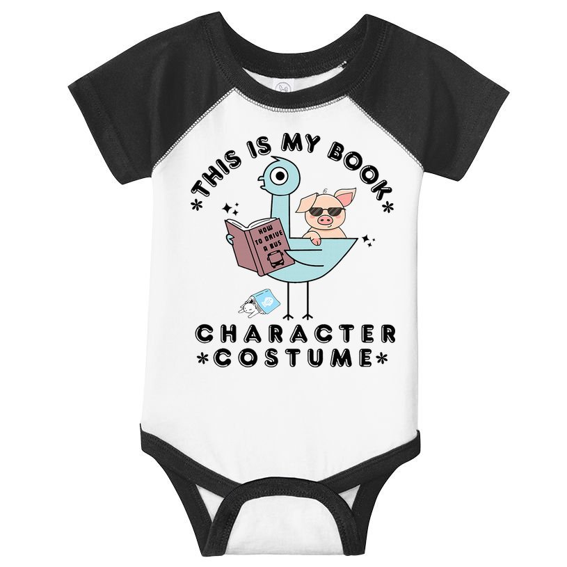 This Is My Book Character Costume Pigeon Reading Infant Baby Jersey Bodysuit