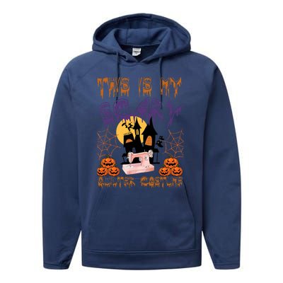 This Is My Scary Quilter Costume Halloween Performance Fleece Hoodie