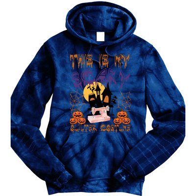 This Is My Scary Quilter Costume Halloween Tie Dye Hoodie