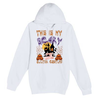 This Is My Scary Quilter Costume Halloween Premium Pullover Hoodie