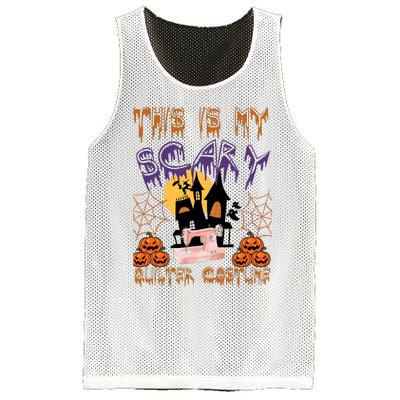 This Is My Scary Quilter Costume Halloween Mesh Reversible Basketball Jersey Tank