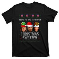 This Is My Ugliest Christmas Anti Biden Ugly Sweater Xmas T-Shirt