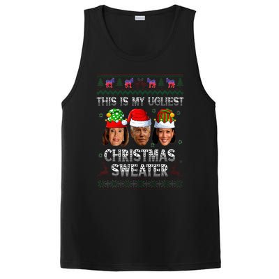 This Is My Ugliest Christmas Anti Biden Ugly Sweater Xmas PosiCharge Competitor Tank