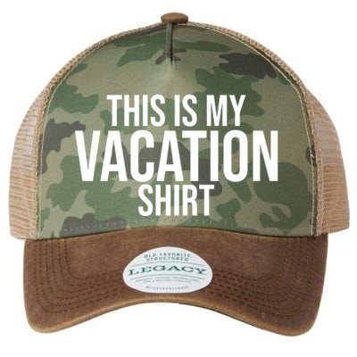 This Is My Vacation Shirt Funny Travel Legacy Tie Dye Trucker Hat