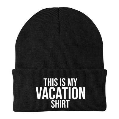 This Is My Vacation Shirt Funny Travel Beanie