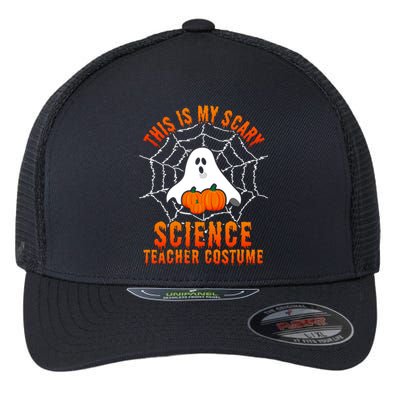 This Is My Scary Science Teacher Costume Halloween Gift Flexfit Unipanel Trucker Cap