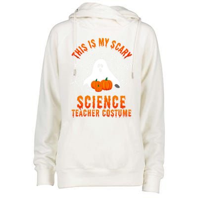 This Is My Scary Science Teacher Costume Halloween Gift Womens Funnel Neck Pullover Hood