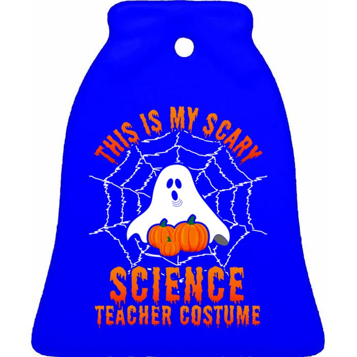 This Is My Scary Science Teacher Costume Halloween Gift Ceramic Bell Ornament