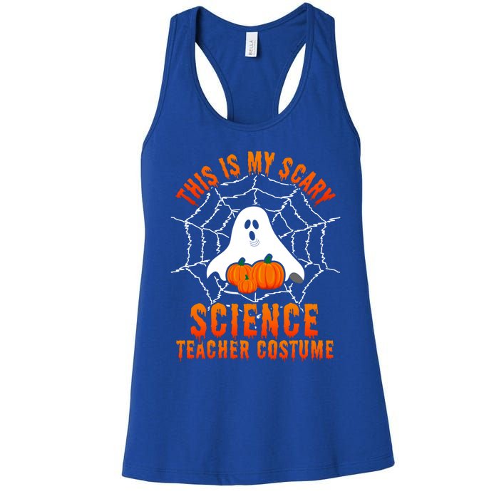 This Is My Scary Science Teacher Costume Halloween Gift Women's Racerback Tank