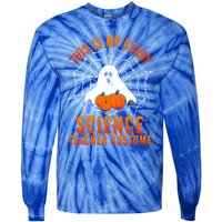 This Is My Scary Science Teacher Costume Halloween Gift Tie-Dye Long Sleeve Shirt