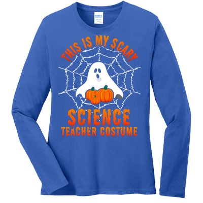 This Is My Scary Science Teacher Costume Halloween Gift Ladies Long Sleeve Shirt