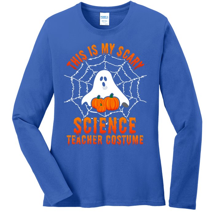 This Is My Scary Science Teacher Costume Halloween Gift Ladies Long Sleeve Shirt