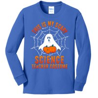 This Is My Scary Science Teacher Costume Halloween Gift Kids Long Sleeve Shirt