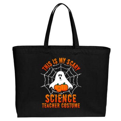 This Is My Scary Science Teacher Costume Halloween Gift Cotton Canvas Jumbo Tote