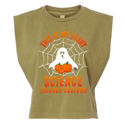 This Is My Scary Science Teacher Costume Halloween Gift Garment-Dyed Women's Muscle Tee