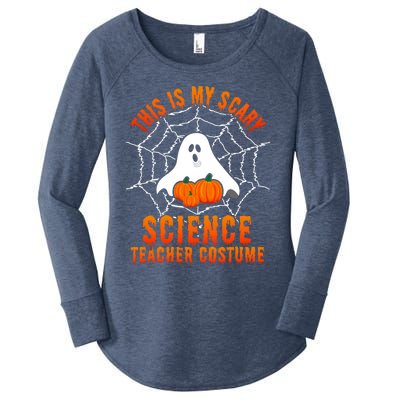 This Is My Scary Science Teacher Costume Halloween Gift Women's Perfect Tri Tunic Long Sleeve Shirt