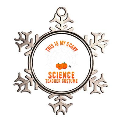 This Is My Scary Science Teacher Costume Halloween Gift Metallic Star Ornament