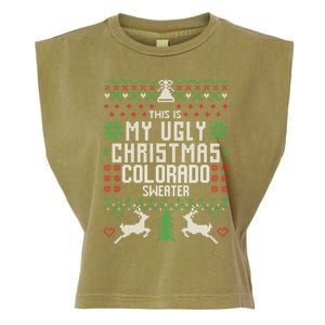 This Is My Ugly Christmas Colorado Sweater Funny Xmas Funny Gift Cute Gift Garment-Dyed Women's Muscle Tee