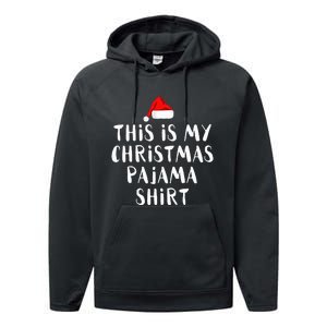 This Is My Christmas Pajama Funny Performance Fleece Hoodie