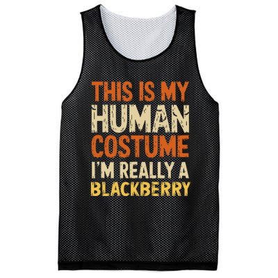 This Is My Human Costume IM Really A Blackberry Halloween Mesh Reversible Basketball Jersey Tank