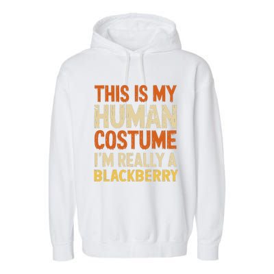 This Is My Human Costume IM Really A Blackberry Halloween Garment-Dyed Fleece Hoodie