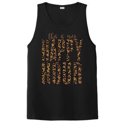 This Is My Happy Hour Leopard Mom Workout Gym Gift Meaningful Gift PosiCharge Competitor Tank