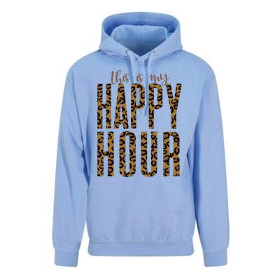 This Is My Happy Hour Leopard Mom Workout Gym Gift Meaningful Gift Unisex Surf Hoodie