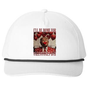 Trump Is My Valentine Funny Donald Trump Won 2024 President Snapback Five-Panel Rope Hat