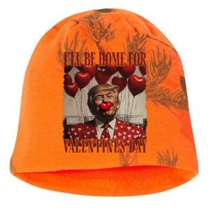 Trump Is My Valentine Funny Donald Trump Won 2024 President Kati - Camo Knit Beanie