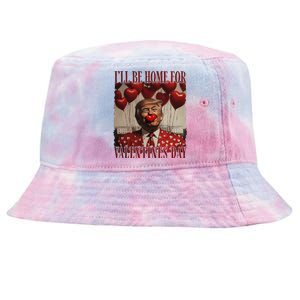 Trump Is My Valentine Funny Donald Trump Won 2024 President Tie-Dyed Bucket Hat