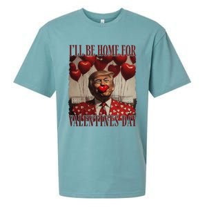 Trump Is My Valentine Funny Donald Trump Won 2024 President Sueded Cloud Jersey T-Shirt