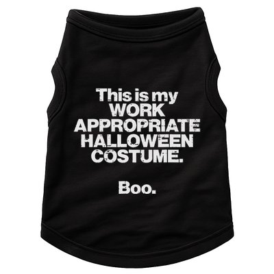 This Is My Work Appropriate Halloween Costume Boo Funny Doggie Tank