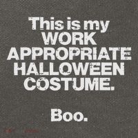 This Is My Work Appropriate Halloween Costume Boo Funny Cotton Canvas Backpack
