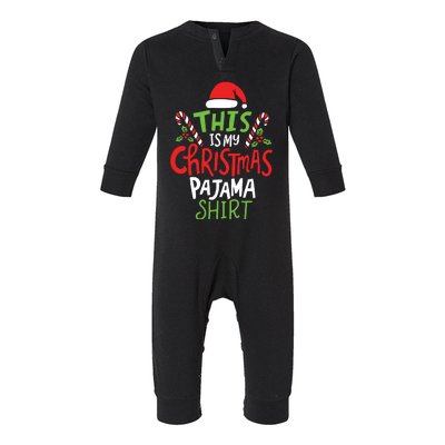 This Is My Christmas Pajama Infant Fleece One Piece