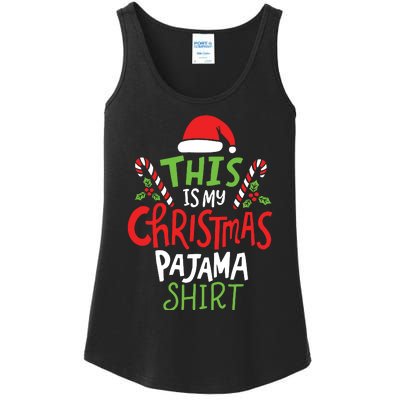 This Is My Christmas Pajama Ladies Essential Tank